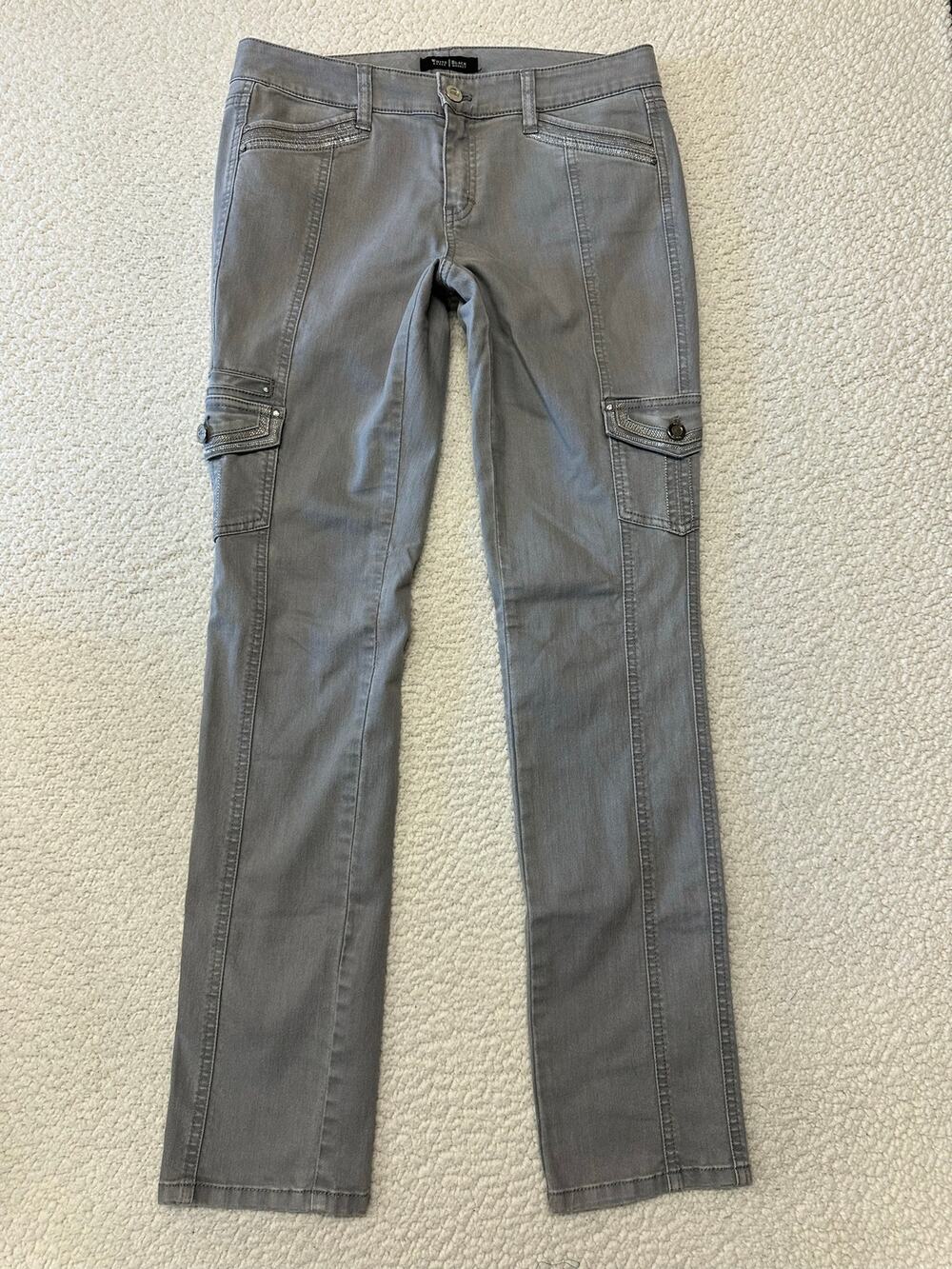 White House Black Market Womens Cargo Slim Leg Pants Size 6